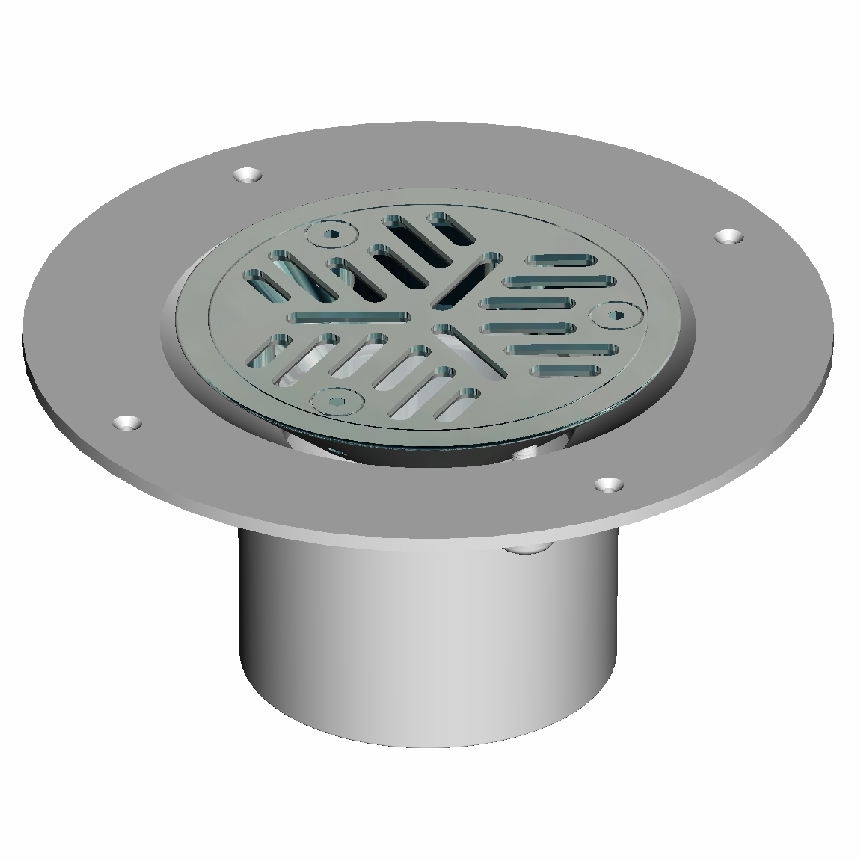 OPEN GRATE FLANGED